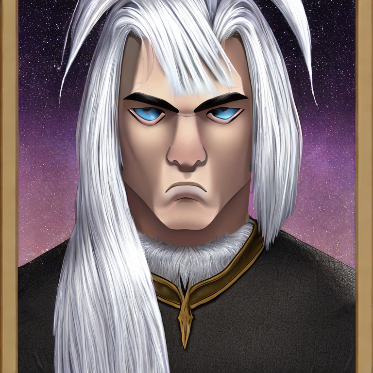 25 year old wizard with silver hair